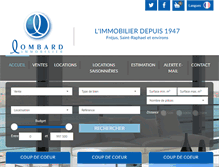 Tablet Screenshot of lombard-immobilier.com